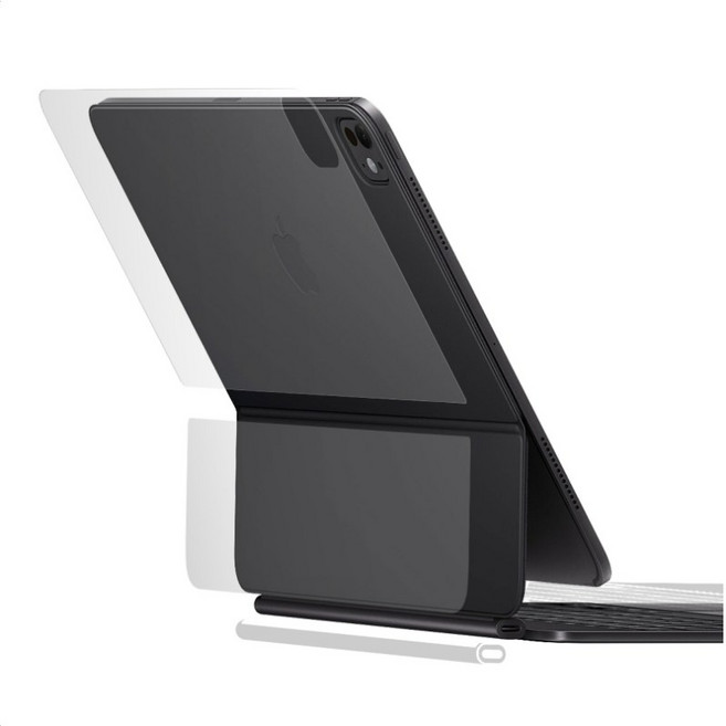 아이패드 프로 8세대 M5 7세대 M4 13인치 매직키보드 외부 보호필름, 투명무광, 1개