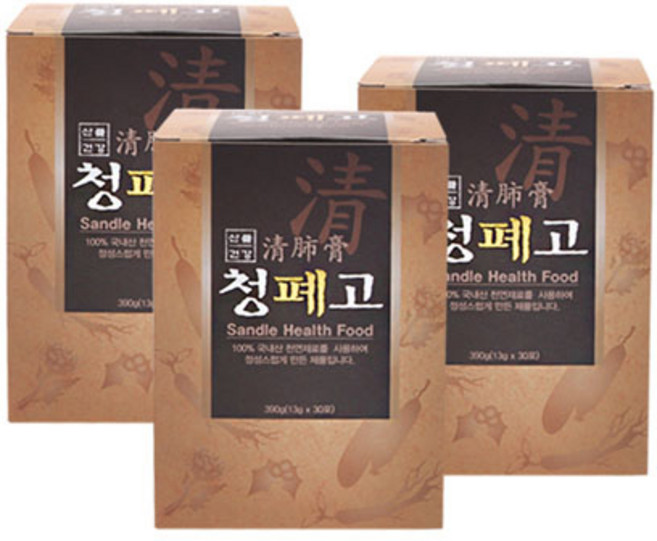 산들건강 청폐고(10gx30포) 2+1박스, 300g, 3개