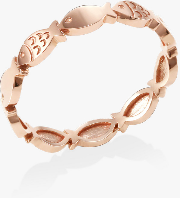 14K 18K 비쥬팝 에스델 물고기 반지 45687