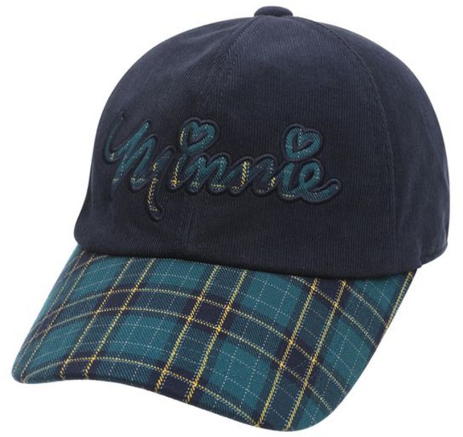 디즈니골프 여성 체크 캡 모자 DK3LAC002, 네이비(NY)/FRE, 1개