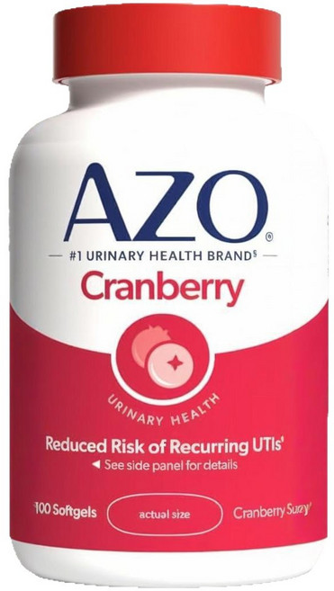 Azo 크랜베리 유리너리 트랙트 헬스 소프트젤, 100정, 2개