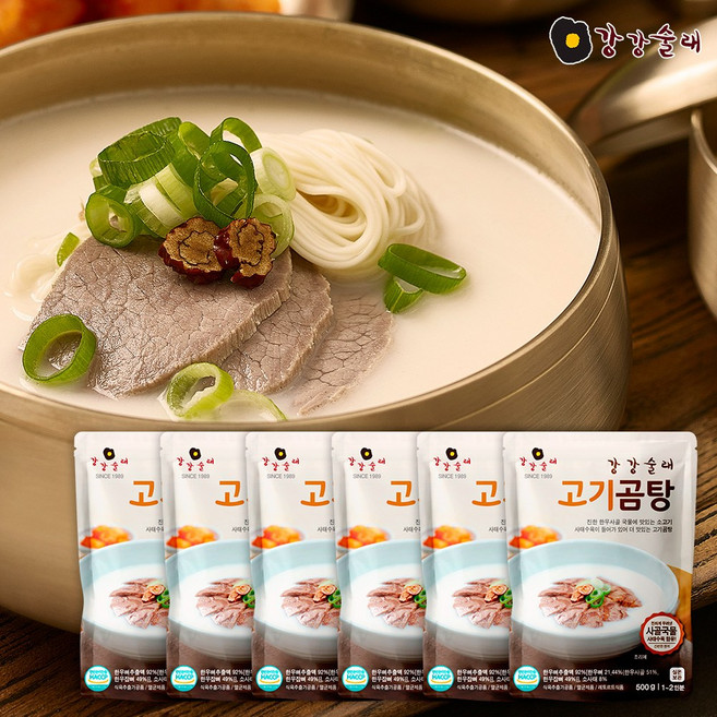 강강술래 고기곰탕 500g, 6개