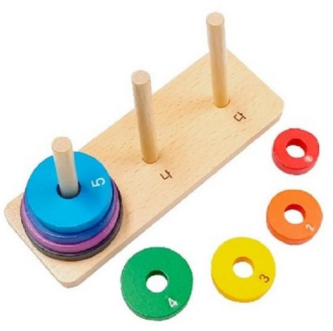 조이매스 하노이탑(교구) 학교 유치원 교구 놀이 다양한 문제해결 규칙응용 추론 능력