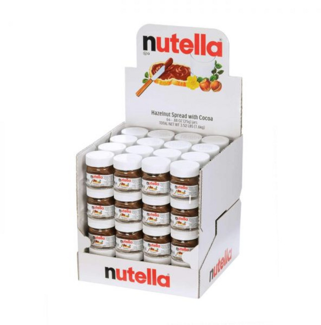 Nutella Hazelnut Spread Cocoa 유리병.88 온스 - 64 per case., 64개, 24g