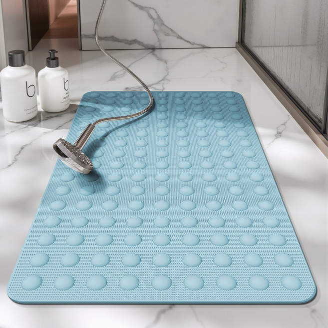 DEXI 미끄럼방지 매트 욕실 발매트 베란다 매트 화장실 바닥매트 욕조매트 친환경 미끄럼방지 다용도 욕실 발매트, 블루, 1개