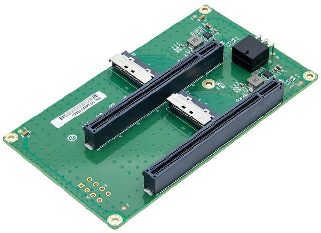 10Gtek 듀얼 MCIO 8i to PCIe 5.0 x16 어댑터 NVMe SSD/GPU 확장용 74핀 Gen5 32GT/s 호스트 카드, 2x MCIO 8i, PCIe X16 Female(X8