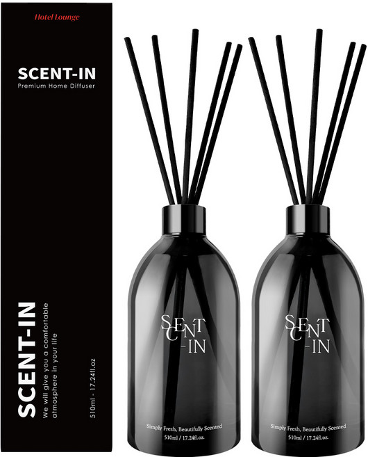 센트인 실내용 디퓨저, 호텔라운지, 2개, 510ml