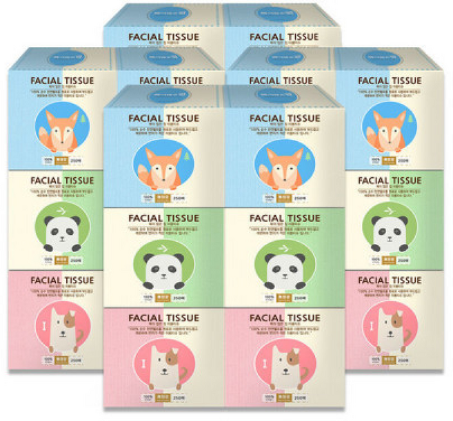 복이많은집 미니 각티슈 화장지 부드러워요, 24매, 1개