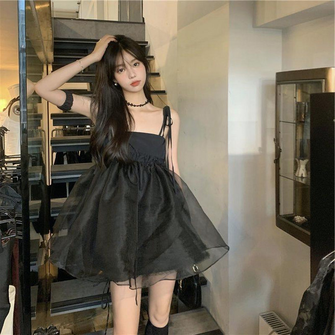 오간자원피스 여름 휴양지룩 여행룩 여신 발레코어룩 원피스