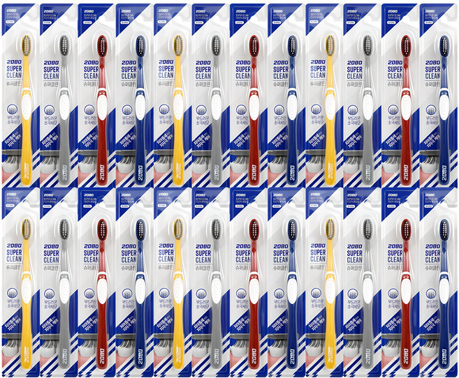 2080 슈퍼클린 초극세모 칫솔, 24개입, 1개