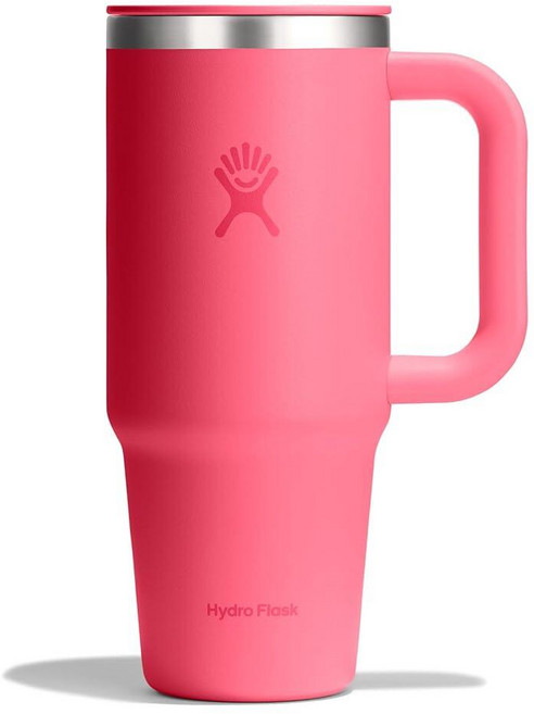 Hydro Flask 커피 여행용 텀블러 머그 - 단열 스테인리스 스틸 누출 방지 핫 & 아이스 커피 컵 680.4g24온스 비치플럼 퍼플 197544, POPSTAR PINK