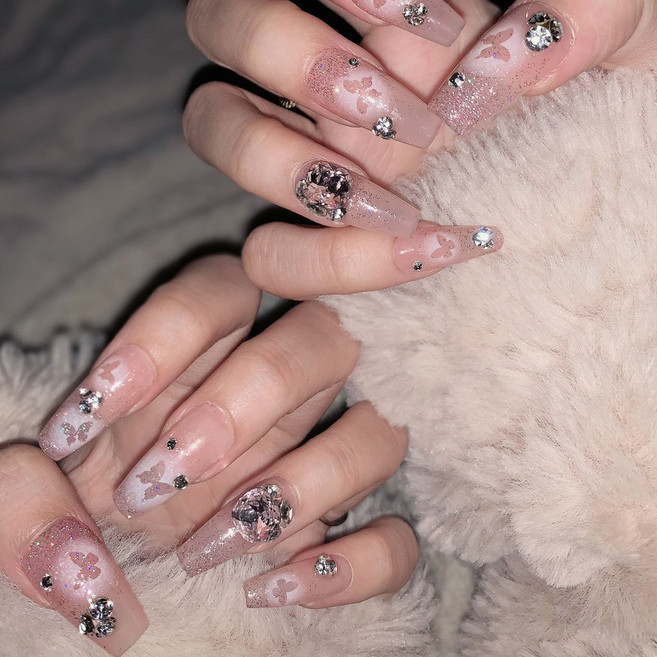 걸스코코 자석젤 인조손톱 카피바라 보석 네일팁 셀프젤네일, 1개, NAIL-N772