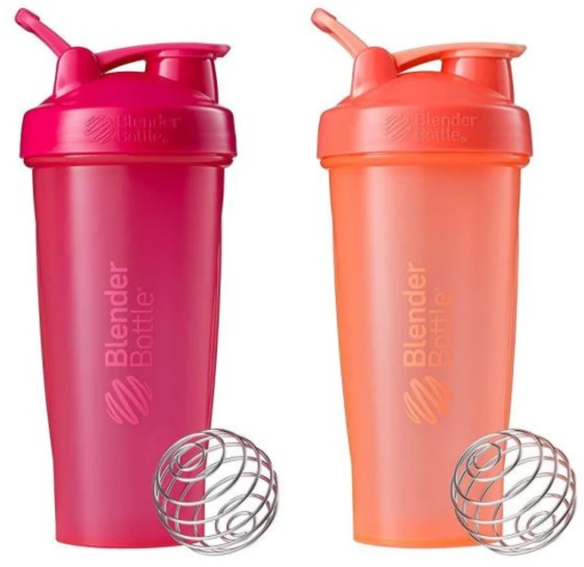블랜더보틀 BlenderBottle 클래식 V2 쉐이커 병 스포츠 보틀 828ml 2종 세트 핑크코랄 - 쿠팡