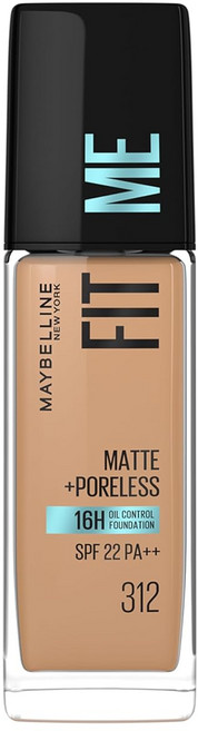 Maybelline Maybelline New York Fit Me Matte Liquid Foundation Shade, Shade 312 Golden, 1개, 30ml