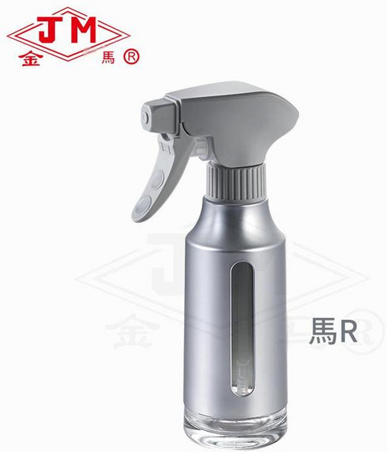 JM 不鏽鋼噴油瓶, JM16 - U - 7UV 磨砂灰色噴頭 UV亞銀瓶身, 1個