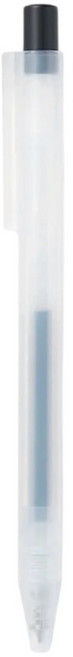 MUJI 젤 잉크 노크식 볼펜 0.3mm, 3개, 블랙