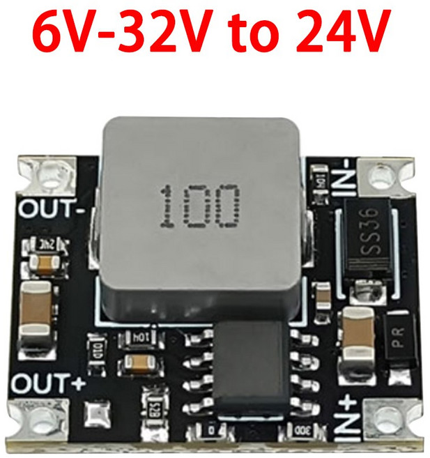 다운 9V 조정 3A 출력 컨버터 24V 장치 모듈 전원 5V 공급 가능한 40V 스텝 전력 12V 감속, 6V 32V to 24V, 1개
