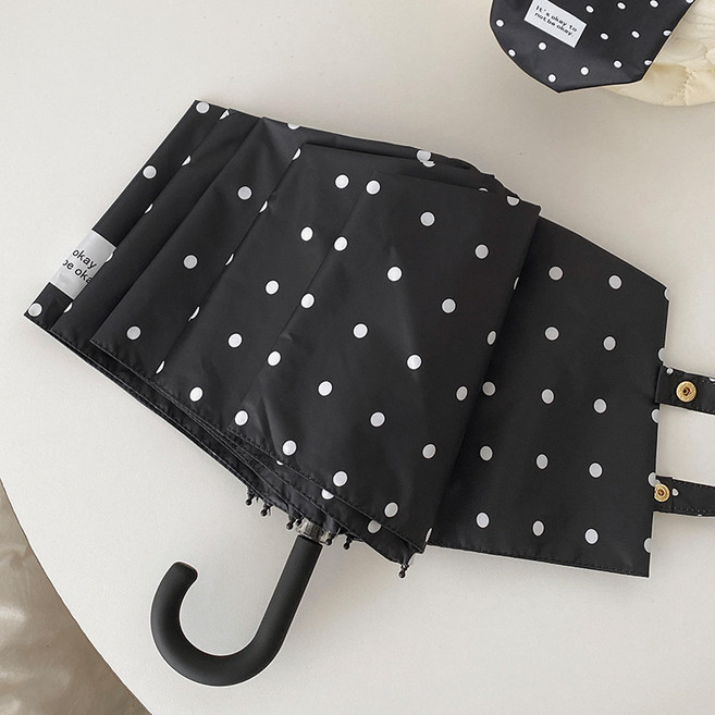 미로제로 봄 여성 도트 접이식 양산 우산 양우산