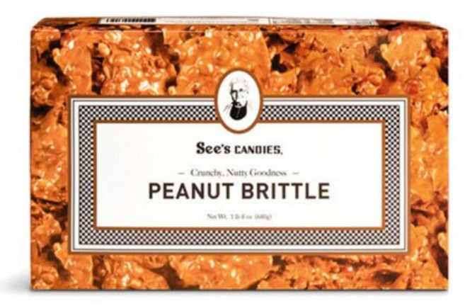 씨즈캔디 피넛 브리틀 5oz 10oz 24oz See's candies Peanut Brittle, 141g, 1개
