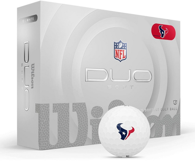 윌슨 듀오 소프트 골프공 12개입 (흰색), Houston Texans