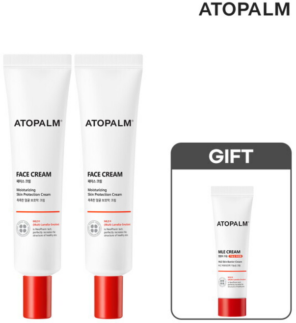 아토팜 3/1~5 페이스크림 (GIFT MLE 크림 ), 2개, 8ml