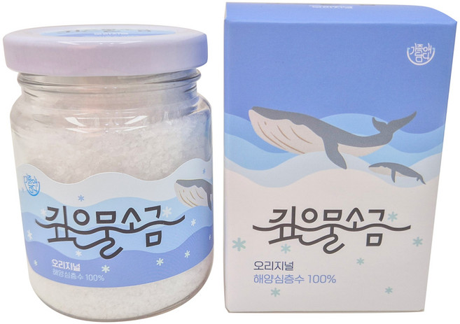 [국내산 동해 해양심층수 100%] [가족애담다] 깊은물소금 오리지널, 1개, 130g