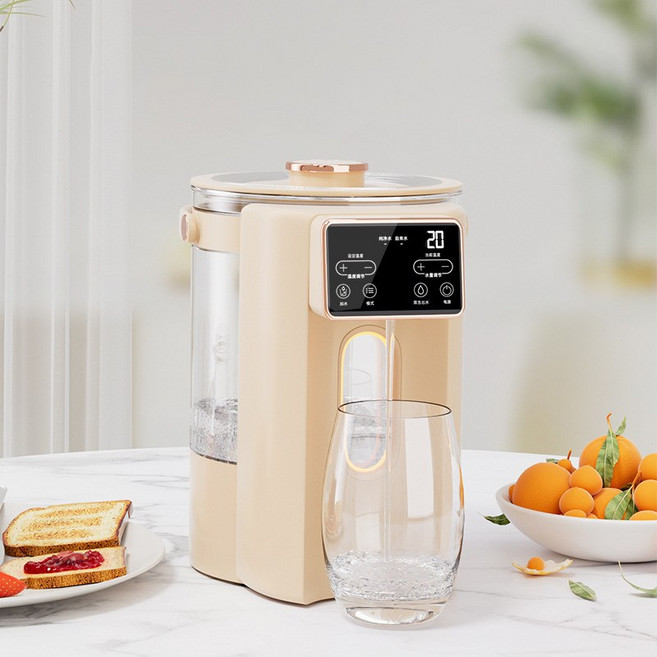 couyor 가정용 전기 보온포트 항온 스마트 정수기 주전자 보온 일체형 전자동, 골드