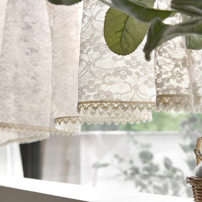 벨르 레이스 주방바란스 부엌 발란스 주방 커튼 키친 바란스커튼 2color