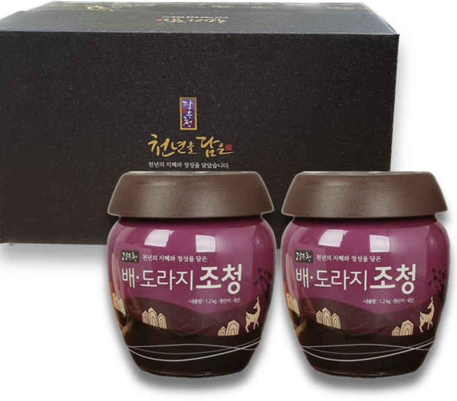 담은청 배도라지 조청 1.2kg 2종 100% 국내산 세트로 사면 왕이득, 2개