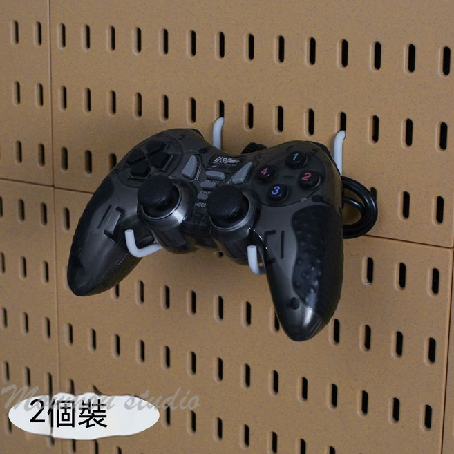 適用宜家 洞洞板通用掛鉤組，黑色掛件，免打孔餐邊櫃收納配件, A掛鉤白色-宜家可用, 1個