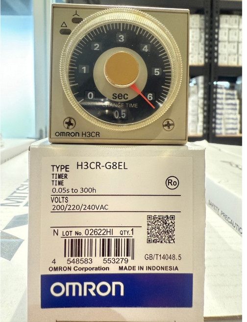 OMRON H3CR-G8EL 計時器, 1個, H3CR-G8EL 220V