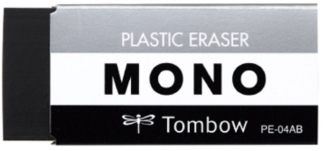 더주니 톰보 스탠다드 모노 지우개 10개 세트, 검정 중형