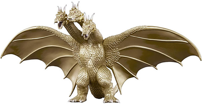 [반다이 정품 당일발송] 무비몬스터 고질라 모스라 킹기도라 대괴수총공격 2001 킹기도라 피규어, 1개