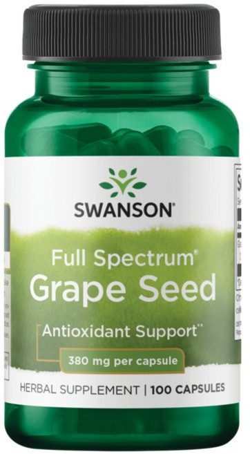 스완슨 그레이프 씨드 380mg 캡슐, 1개, 100정
