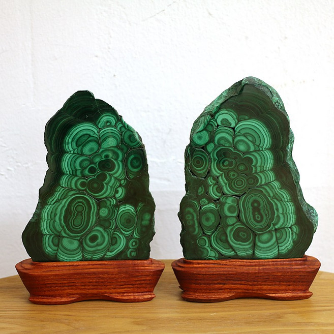 힐링젬 말라카이트 천연원석 관상석 파워스톤 인테리어소품