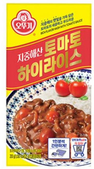 오뚜기 지중해산 토마토 하이라이스 고형, 200g, 1개