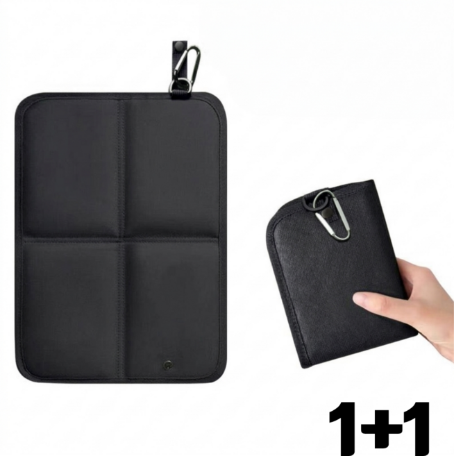 아노유 초경량 두꺼운 등산 휴대용 방석 돗자리 2개, 블랙