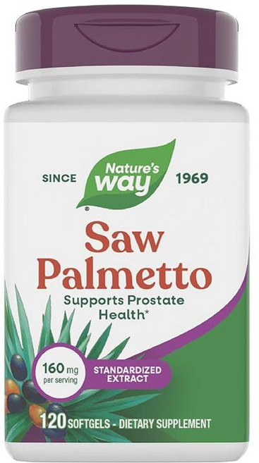 Nature's Way 쏘팔메토 160mg 120정, Nature's Way 쏘팔메토,160mg, 120정, 1개