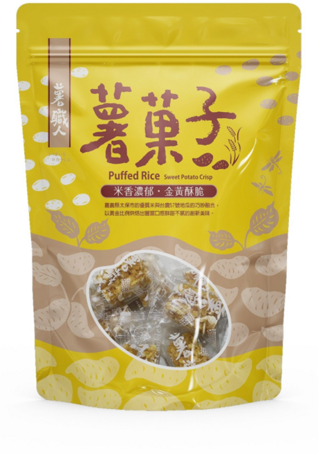 薯職人 薯菓子 米香濃郁 金黃酥脆, 1個