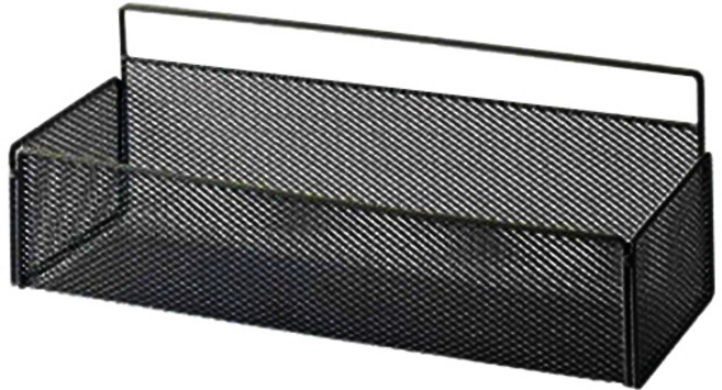 제이라이프 촘촘 벽걸이 메쉬 선반 대, 1개, 블랙