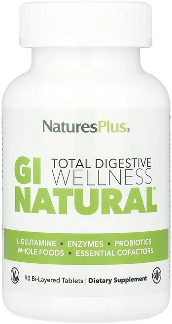 NaturesPlus 토탈 소화 웰니스 GI Natural® 이중층 정제 90정, NaturesPlus토탈소화웰니스GINatural이중층, 1개 - 쿠팡