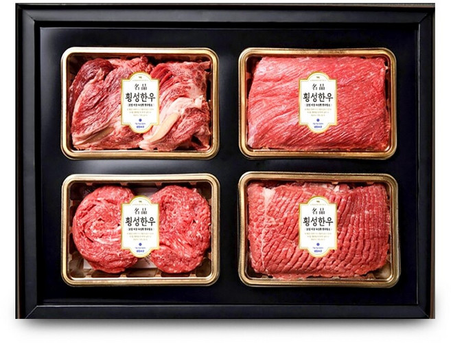 1등급 횡성한우 암소명품구이 혼합세트 2호 [꽃등심+불고기+국거리+산적] 각 600g, 1개
