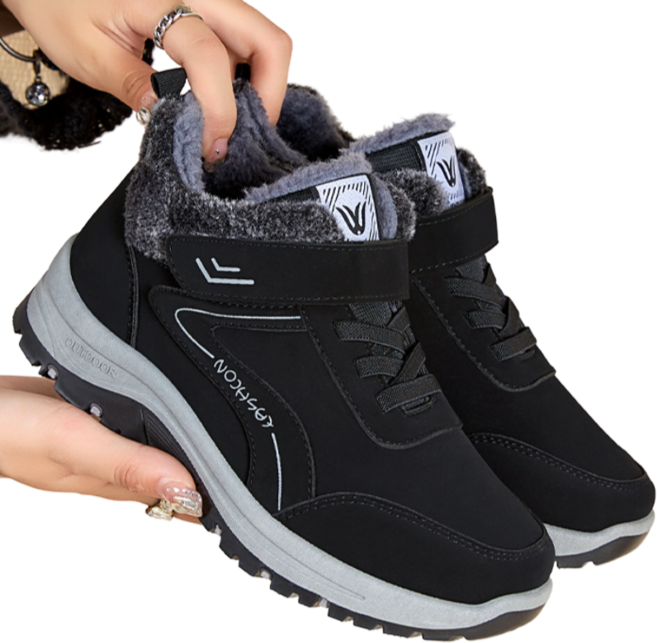 피라모니 여성 미끄럼방지 털 겨울 방수 방한화