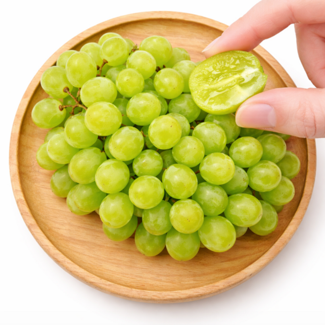 [연중최저가] 씨없는청포도 최대22brix 애플청포도 오톰크리스피, 1박스, 1kg