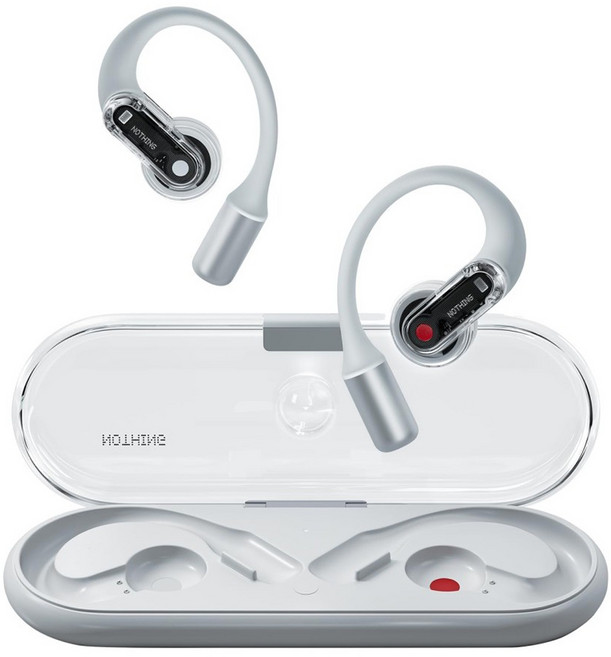 낫싱 이어 오픈형 블루투스 이어셋, 낫싱 Nothing 오픈 이어 블루투스 이어폰 운동 러, 화이트