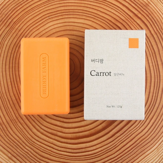 버디팜 12개 비누 세트, 비누선택, 당근비누 125g 12개, 125g - 쿠팡