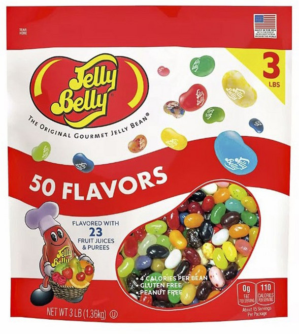 젤리벨리 더 오리지널 고메 젤리 빈 50 맛, 1.36kg, 1개