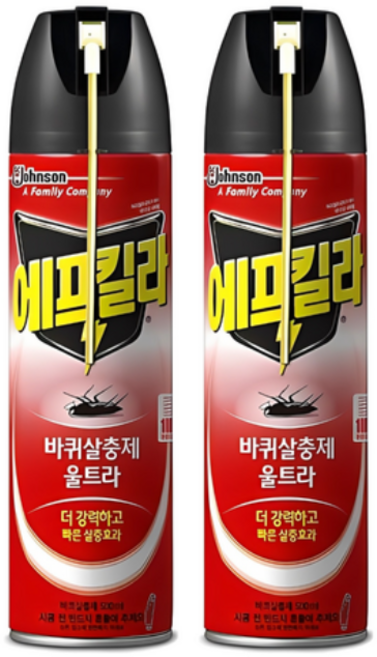 Y/에프킬라 울트라에어로졸 500ml/바퀴살충제, 7세트, 500ml