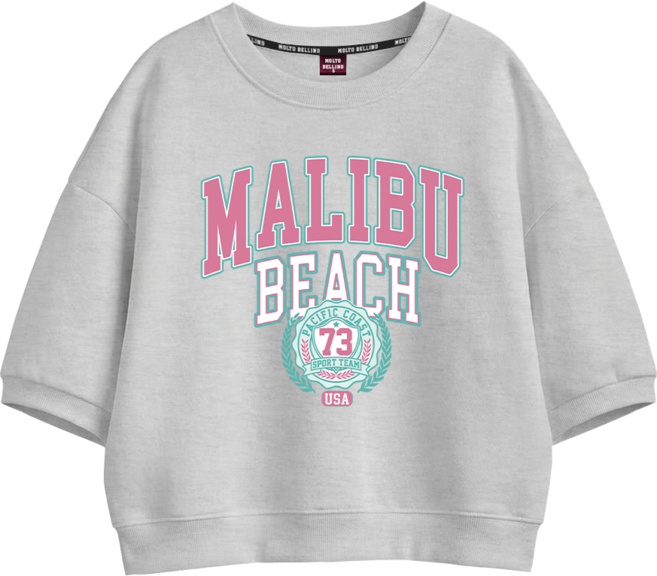 몰토벨리노 SF 말리부비치 여성 반팔 맨투맨 티셔츠