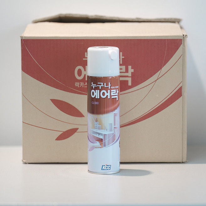 KCC 누구나 락카스프레이 에어락l 20EA 1BOX, 유광백색, 420ml, 20개